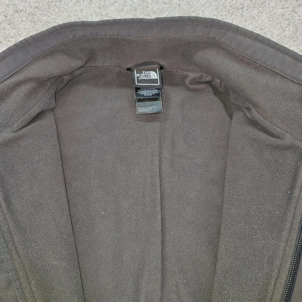 The North Face Mens Apex Bionic Softshell Jacket Gray Full Zip‎ Fleece Lined M